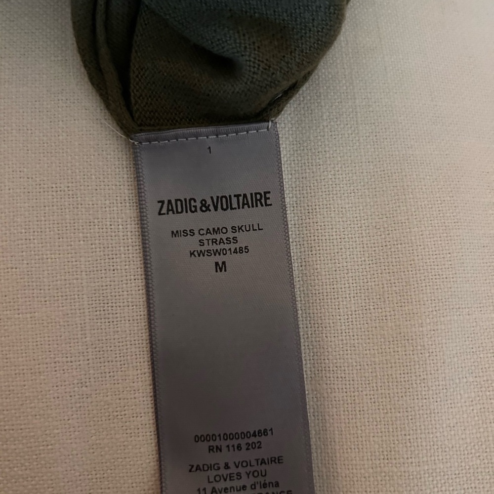 Zadig & Voltaire Khaki Skull Sweater - Picture 6 of 7